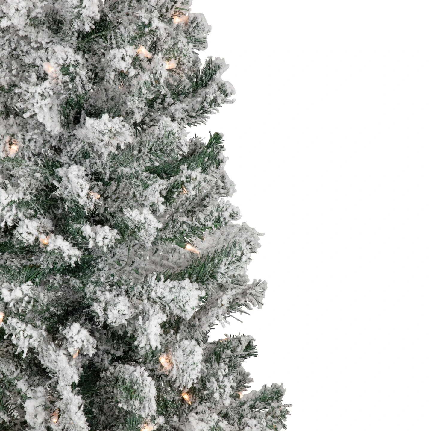 Northlight 4' Pre-Lit Flocked Pine Artificial Christmas Tree, Clear Lights Green 6 Northlight 4' Pre-Lit Flocked Pine Artificial Christmas Tree, Clear Lights Green - Image 4