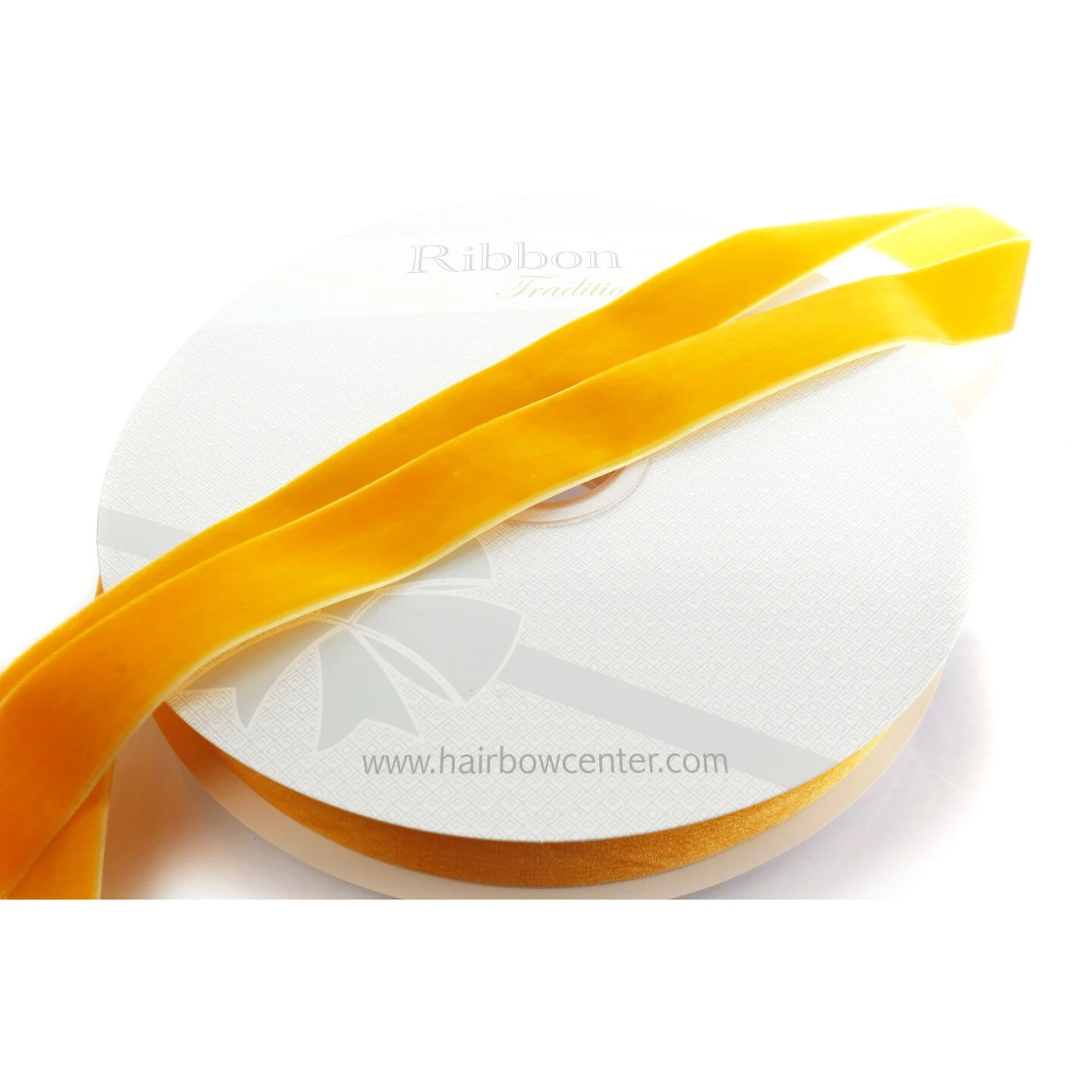 1" Velvet Ribbon (5yd & 25yd Spool Lengths) 662 Golden Yellow 13 1" Velvet Ribbon (5yd & 25yd Spool Lengths) 662 Golden Yellow - Image 11
