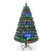 Costway 5'/6'/7'Pre-Lit Fiber Optic Christmas Tree Multicolor Lights 2 Costway 5'/6'/7'Pre-Lit Fiber Optic Christmas Tree Multicolor Lights -Northlight Shop 4611900511606963888