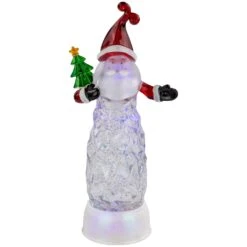 Northlight LED Lighted Santa Acrylic Christmas Snow Globe - 12" Clear -Northlight Shop 4611901862647910240