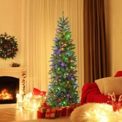 6 Feet Pre-Lit Artificial Christmas Tree With 648 PVC PE Branch Tips 21 6 Feet Pre-Lit Artificial Christmas Tree With 648 PVC PE Branch Tips -Northlight Shop 4611905952742504288