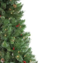 Northlight 7.5' Pre-Lit Medium Mixed Pine Glittered Artificial Christmas Tree - Clear Lights Green 13 Northlight 7.5' Pre-Lit Medium Mixed Pine Glittered Artificial Christmas Tree - Clear Lights Green -Northlight Shop 4611910683694027360