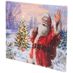 Northlight Lighted Santa With Christmas Tree Canvas Wall Art - 11.75" X 15.75" Red 15 Northlight Lighted Santa With Christmas Tree Canvas Wall Art - 11.75" X 15.75" Red -Northlight Shop 4611933837121549648