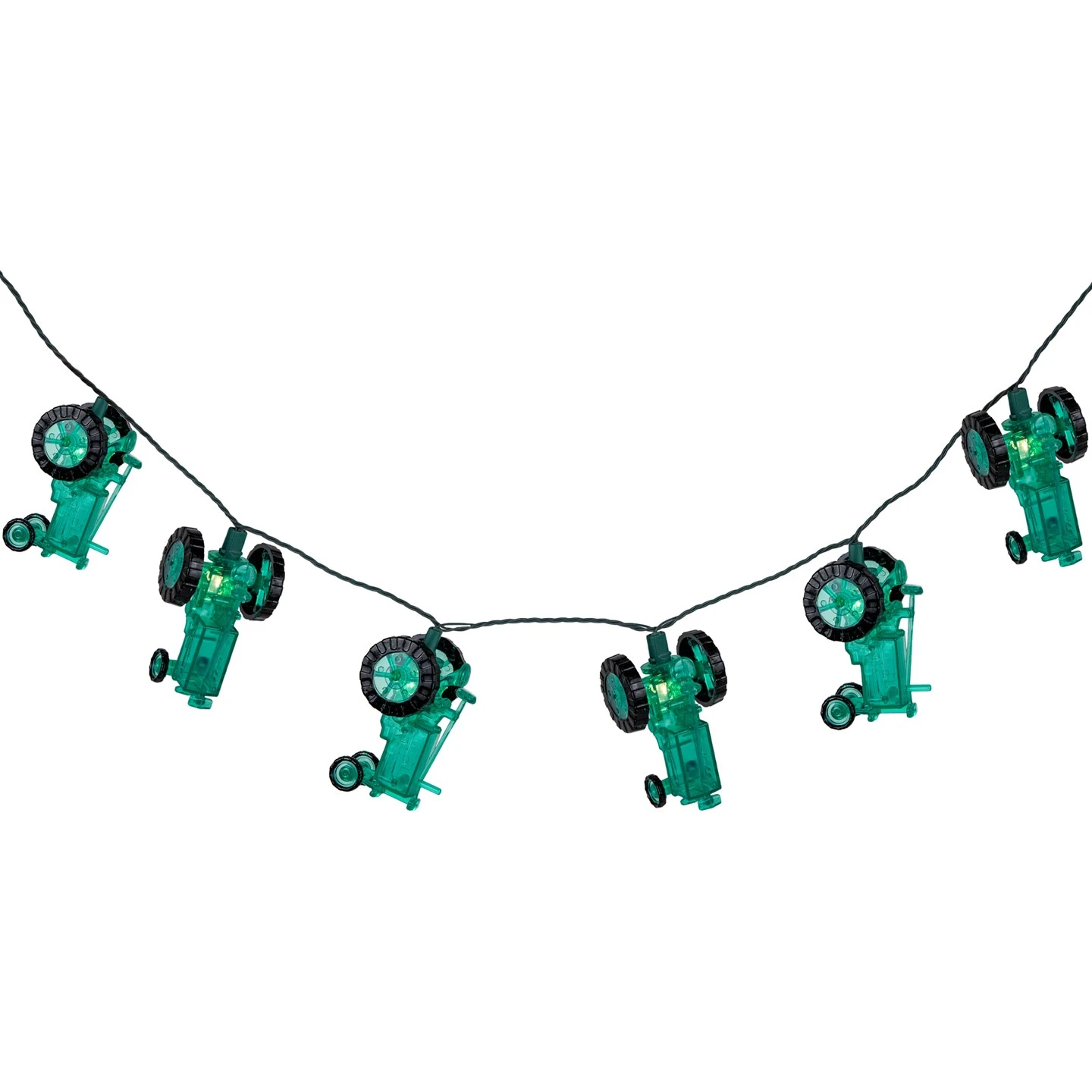 Northlight 10 Green Tractors Clear White String Light Set - 6' Green Wire 7 Northlight 10 Green Tractors Clear White String Light Set - 6' Green Wire - Image 5