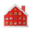 Northlight 10.25" Red And White Advent House With Chimney Storage Box 1 Northlight 10.25" Red And White Advent House With Chimney Storage Box -Northlight Shop 4611939680045874144