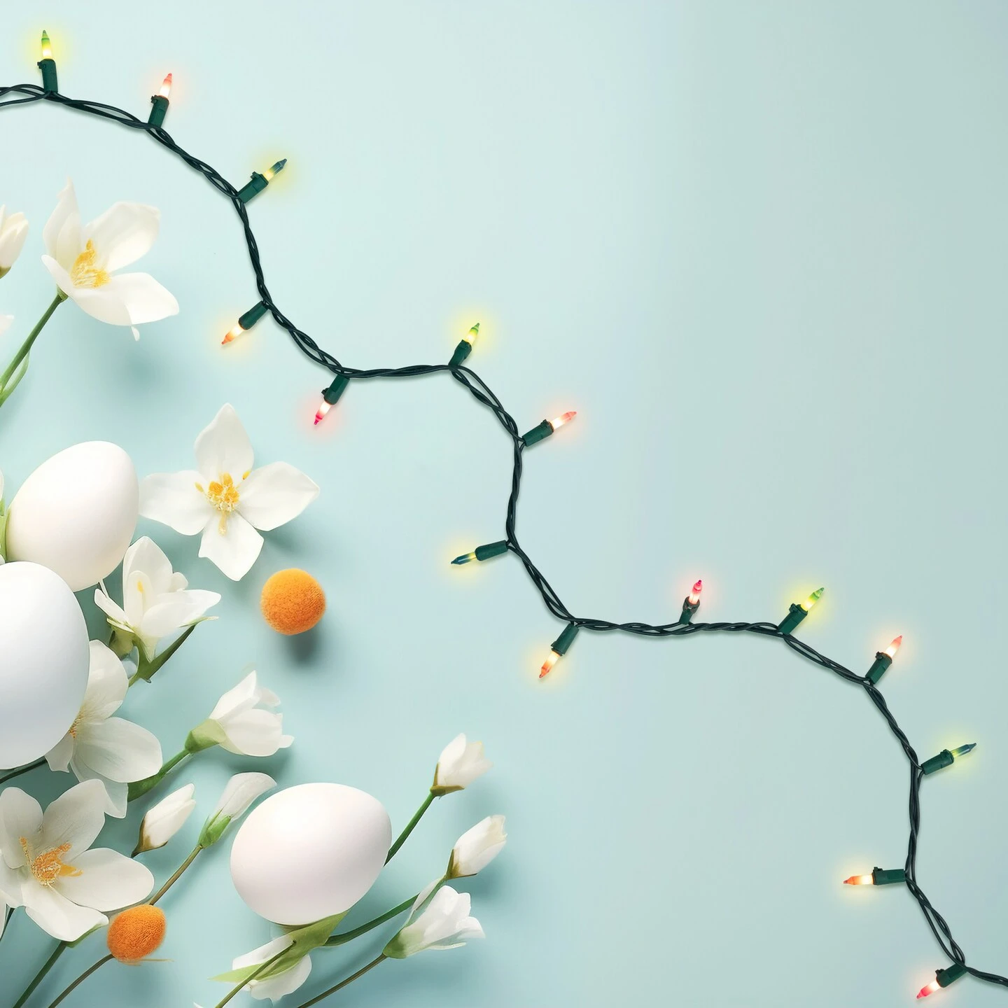 Northlight Mini Christmas Lights - Pastel Multicolor - 7' Green Wire - 35ct 5 Northlight Mini Christmas Lights - Pastel Multicolor - 7' Green Wire - 35ct - Image 3