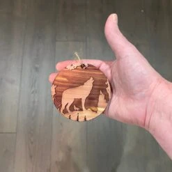 Mountain Wolves - Cedar Ornament -Northlight Shop 4611978368212356112 2