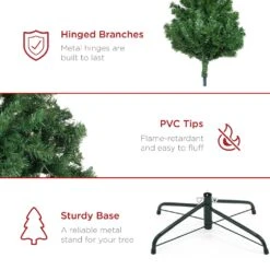 Best Choice Products Premium Spruce Artificial Christmas Tree W/ Easy Assembly, Metal Hinges & Foldable Base 19 Best Choice Products Premium Spruce Artificial Christmas Tree W/ Easy Assembly, Metal Hinges & Foldable Base -Northlight Shop 4612016274690208112