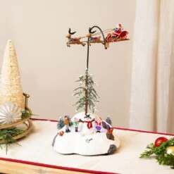 Northlight LED Lighted And Musical Flying Santa Animated Christmas Village Display - 13.5" Multi 11 Northlight LED Lighted And Musical Flying Santa Animated Christmas Village Display - 13.5" Multi -Northlight Shop 4612061883103774160 1