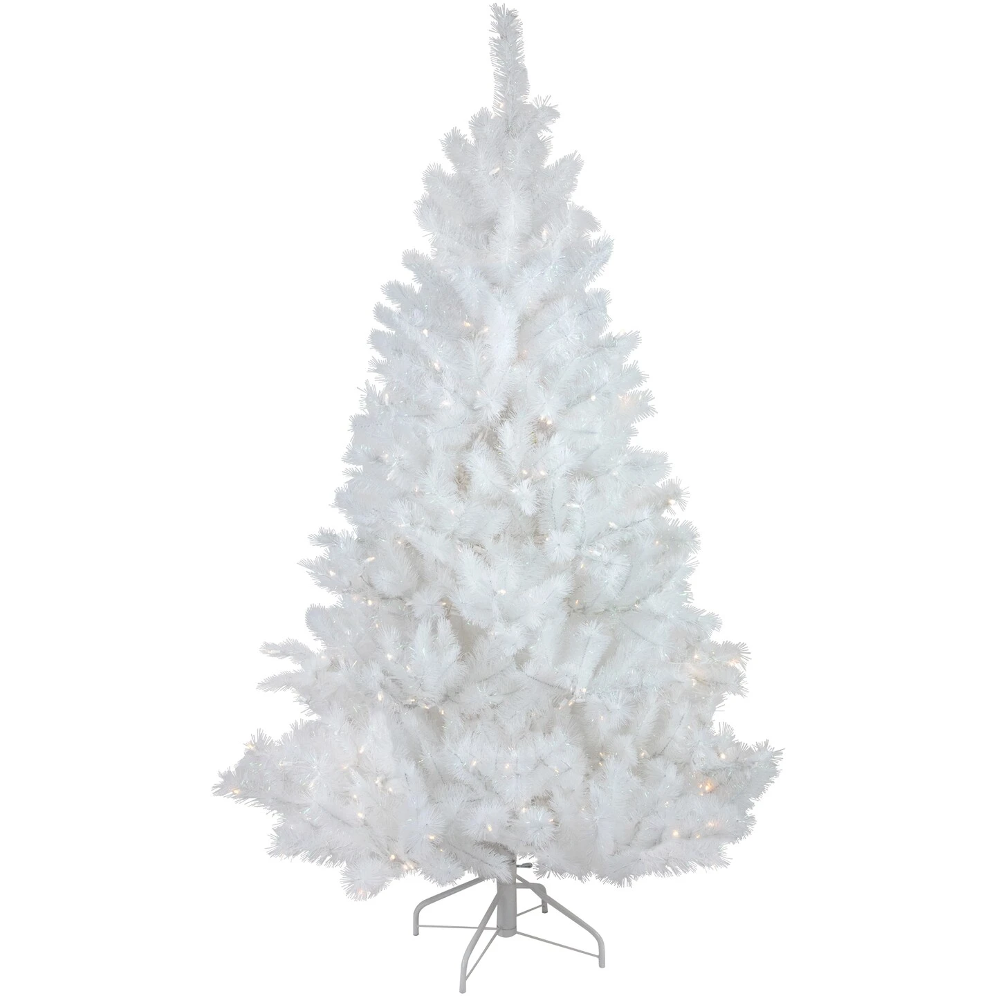 Northlight Pre-Lit White Alaskan Pine Artificial Christmas Tree - 6.5' - Warm White LED Lights 5 Northlight Pre-Lit White Alaskan Pine Artificial Christmas Tree - 6.5' - Warm White LED Lights - Image 3