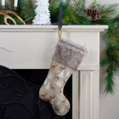 Northlight 20" Brown Reindeer Christmas Stocking With Faux Fur Cuff 10 Northlight 20" Brown Reindeer Christmas Stocking With Faux Fur Cuff -Northlight Shop 4612066311278551712