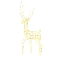 Costway 6 FT Pre-Lit Christmas Reindeer With 300 Warm White LED Lights Ground Stakes 23 Costway 6 FT Pre-Lit Christmas Reindeer With 300 Warm White LED Lights Ground Stakes -Northlight Shop 4612086480800609712