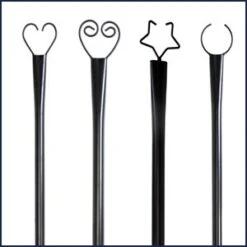 Set Of 6 RC String Light Pole;9 FT Lighting Stand ;LED Solar Bulbs For Parties;Christmas Heart 24 Set Of 6 RC String Light Pole;9 FT Lighting Stand ;LED Solar Bulbs For Parties;Christmas Heart -Northlight Shop 4612092138270009824