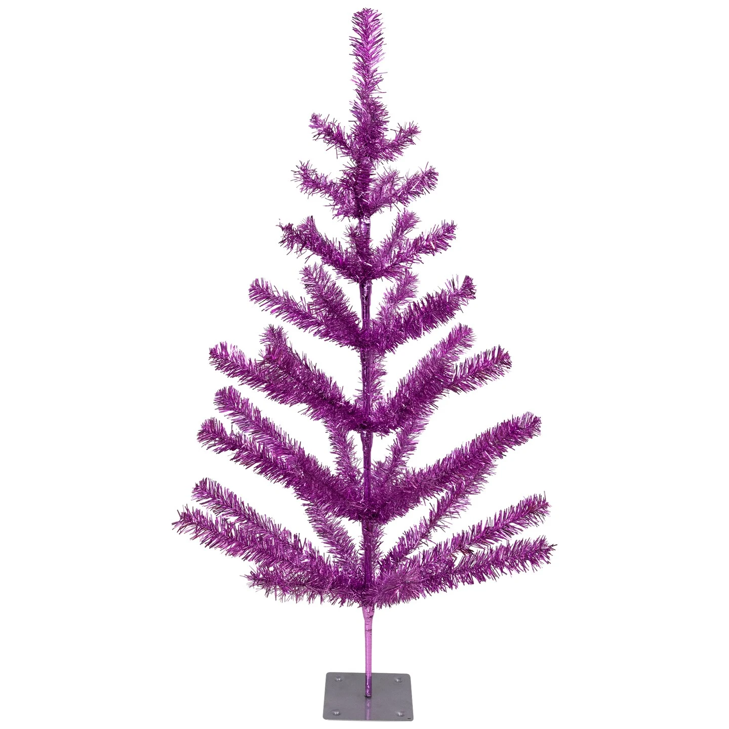 Northlight Medium Tinsel Twig Artificial Christmas Tree -3' - Purple - Unlit 5 Northlight Medium Tinsel Twig Artificial Christmas Tree -3' - Purple - Unlit - Image 3