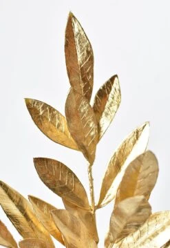 19" Faux Gold Bay Leaf Stem 23 19" Faux Gold Bay Leaf Stem -Northlight Shop 4612150565939440800