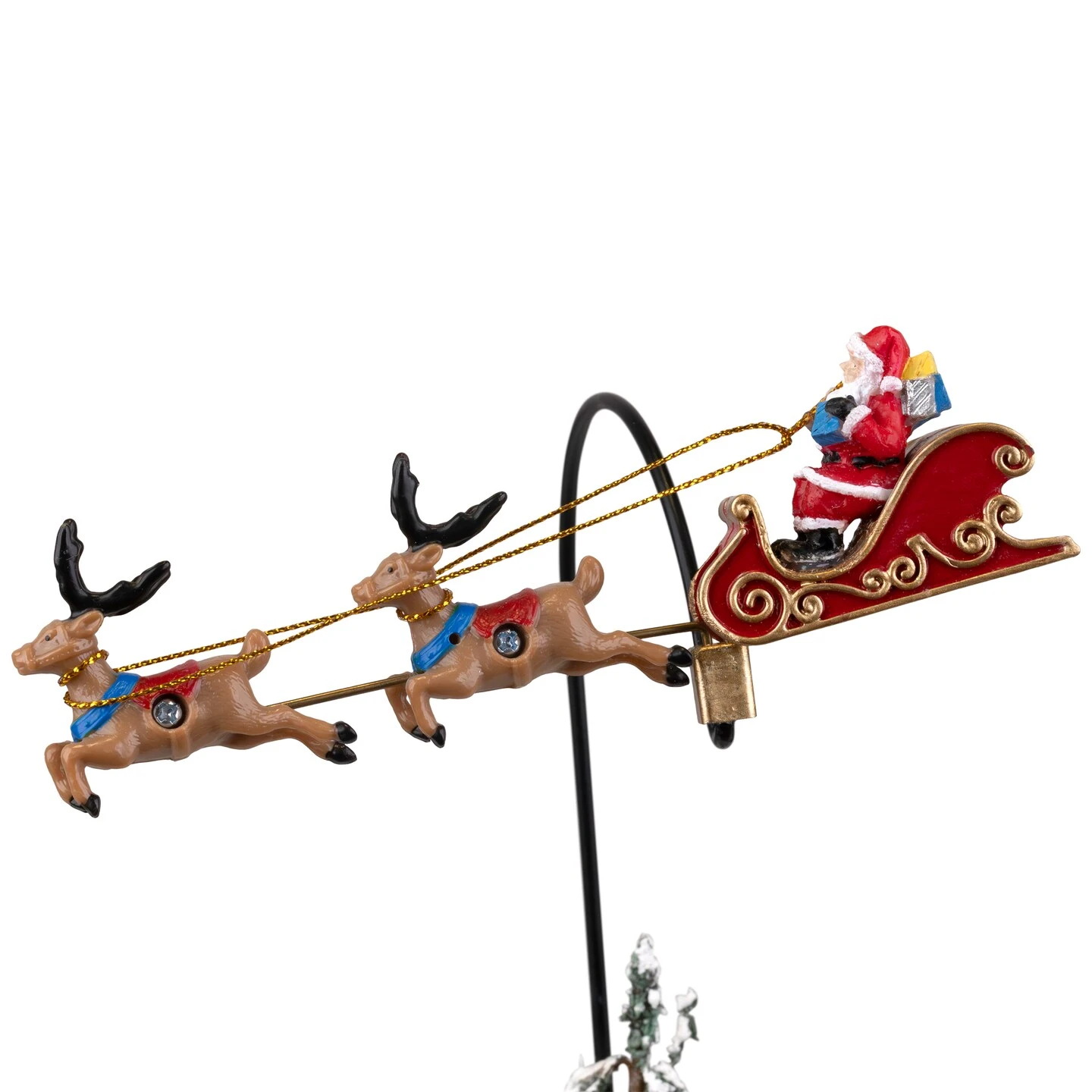 Northlight LED Lighted And Musical Flying Santa Animated Christmas Village Display - 13.5" Multi 9 Northlight LED Lighted And Musical Flying Santa Animated Christmas Village Display - 13.5" Multi - Image 7