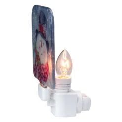 Northlight Happy Snowman Glass Christmas Night Light - 4" Blue 9 Northlight Happy Snowman Glass Christmas Night Light - 4" Blue -Northlight Shop 4612186827138130592