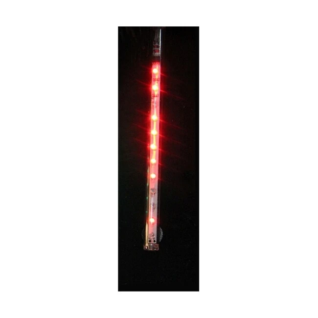 Hofert LED Lighted Dripping Icicle Tube Christmas Decoration - Red Light - 2' Clear 4 Hofert LED Lighted Dripping Icicle Tube Christmas Decoration - Red Light - 2' Clear - Image 2