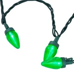 Northlight LED C7 Christmas Lights - Green - 16' Green Wire - 25ct 15 Northlight LED C7 Christmas Lights - Green - 16' Green Wire - 25ct -Northlight Shop 4612192041005820944