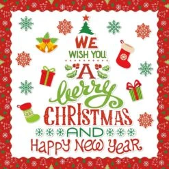 105Pcs Christmas Bulletin Board Decoration Kit