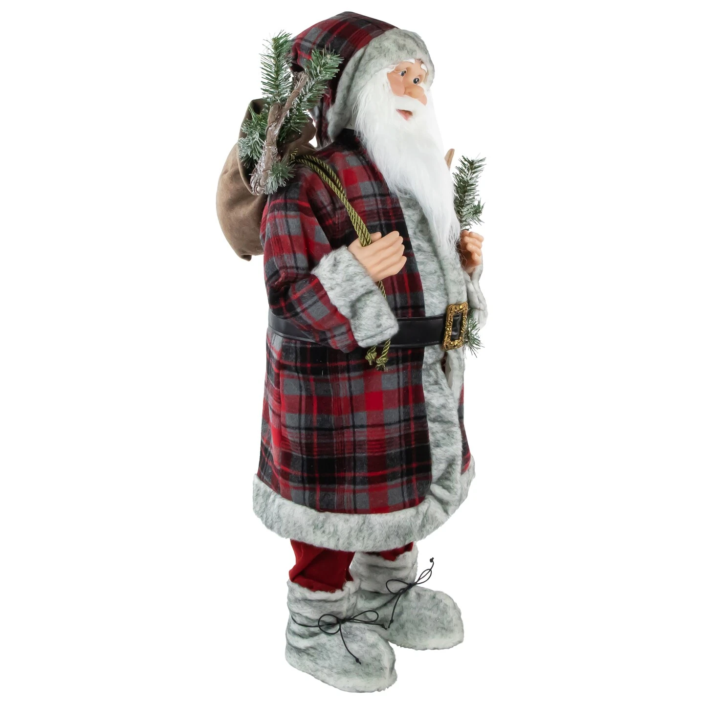 Northlight Alpine Santa Claus With Snowshoes And Skis Christmas Figure - 36" Red 7 Northlight Alpine Santa Claus With Snowshoes And Skis Christmas Figure - 36" Red - Image 5