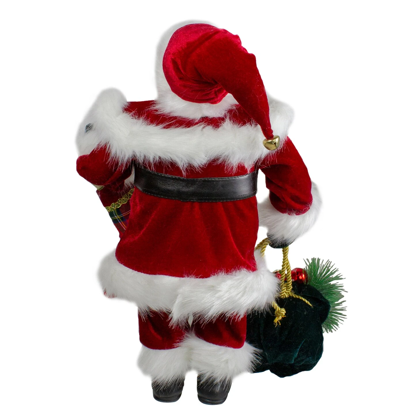 Northlight 18" Standing Santa With Presents Christmas Figure Red 8 Northlight 18" Standing Santa With Presents Christmas Figure Red - Image 6