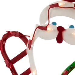 Northlight 17.5" Lighted Santa Claus With Gift Sack Outdoor Christmas Window Silhouette Red -Northlight Shop 4612235387180248288