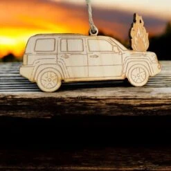 Ornament - Car On Fire - Raw Wood 33 Ornament - Car On Fire - Raw Wood -Northlight Shop 4612242937695818960 2