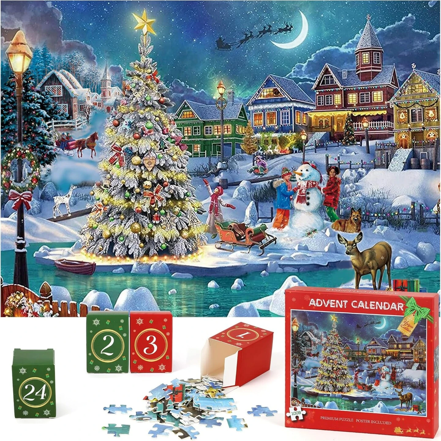 Advent Calendar Christmas 1008 Pieces Jigsaw Puzzle 8 Advent Calendar Christmas 1008 Pieces Jigsaw Puzzle - Image 6