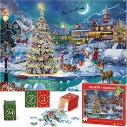 Advent Calendar Christmas 1008 Pieces Jigsaw Puzzle