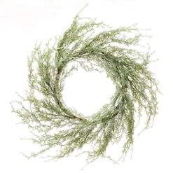 Ice Glazed Cedar Wreath 24" 6 Ice Glazed Cedar Wreath 24" -Northlight Shop 469761487614672 1
