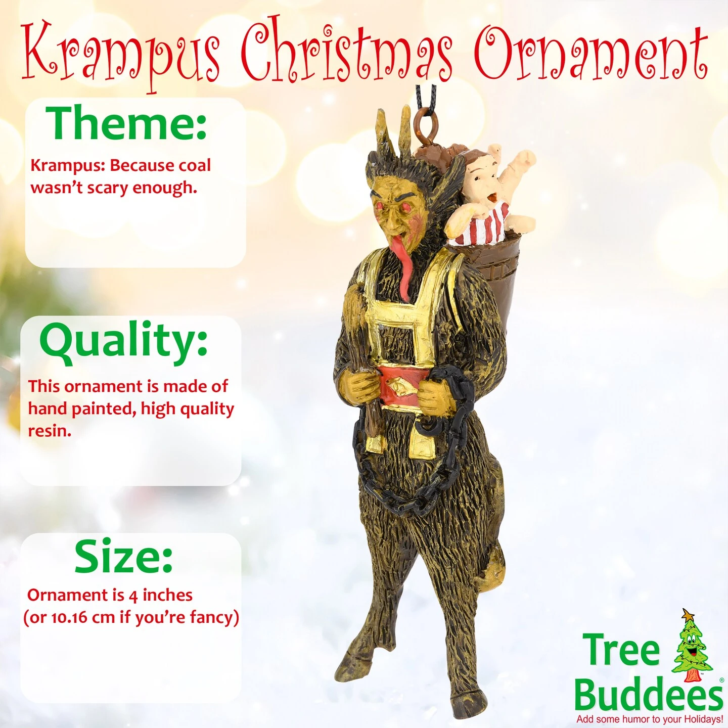 Scary Krampus Figure Christmas Ornament 16 Scary Krampus Figure Christmas Ornament - Image 14
