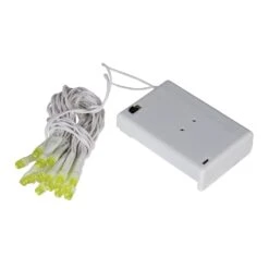 Sienna LED Mini Wide Angle Christmas Lights - Apple Green - 6.25' White Wire - 20ct -Northlight Shop 472543636571360