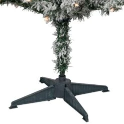 Northlight 4' Pre-Lit Flocked Pine Artificial Christmas Tree, Clear Lights Green 14 Northlight 4' Pre-Lit Flocked Pine Artificial Christmas Tree, Clear Lights Green -Northlight Shop 472544930841824