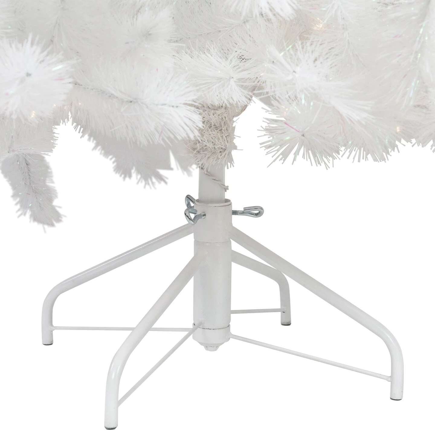 Northlight Pre-Lit White Alaskan Pine Artificial Christmas Tree - 6.5' - Warm White LED Lights 9 Northlight Pre-Lit White Alaskan Pine Artificial Christmas Tree - 6.5' - Warm White LED Lights - Image 7