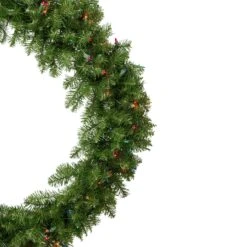 Northlight Pre-Lit Rockwood Pine Artificial Christmas Wreath - 36" - Multi Lights Green 11 Northlight Pre-Lit Rockwood Pine Artificial Christmas Wreath - 36" - Multi Lights Green -Northlight Shop 472545079411936