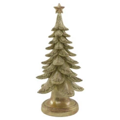 10.6" Gold Resin Christmas Tree – Elegant Holiday Decoration -Northlight Shop 479733691396304 2