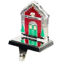 Northlight Welcome Christmas At Home House Stocking Holder - 4.5" Silver 16 Northlight Welcome Christmas At Home House Stocking Holder - 4.5" Silver -Northlight Shop 487353358286128