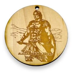 Ornament - Alexander The Great Raw Wood