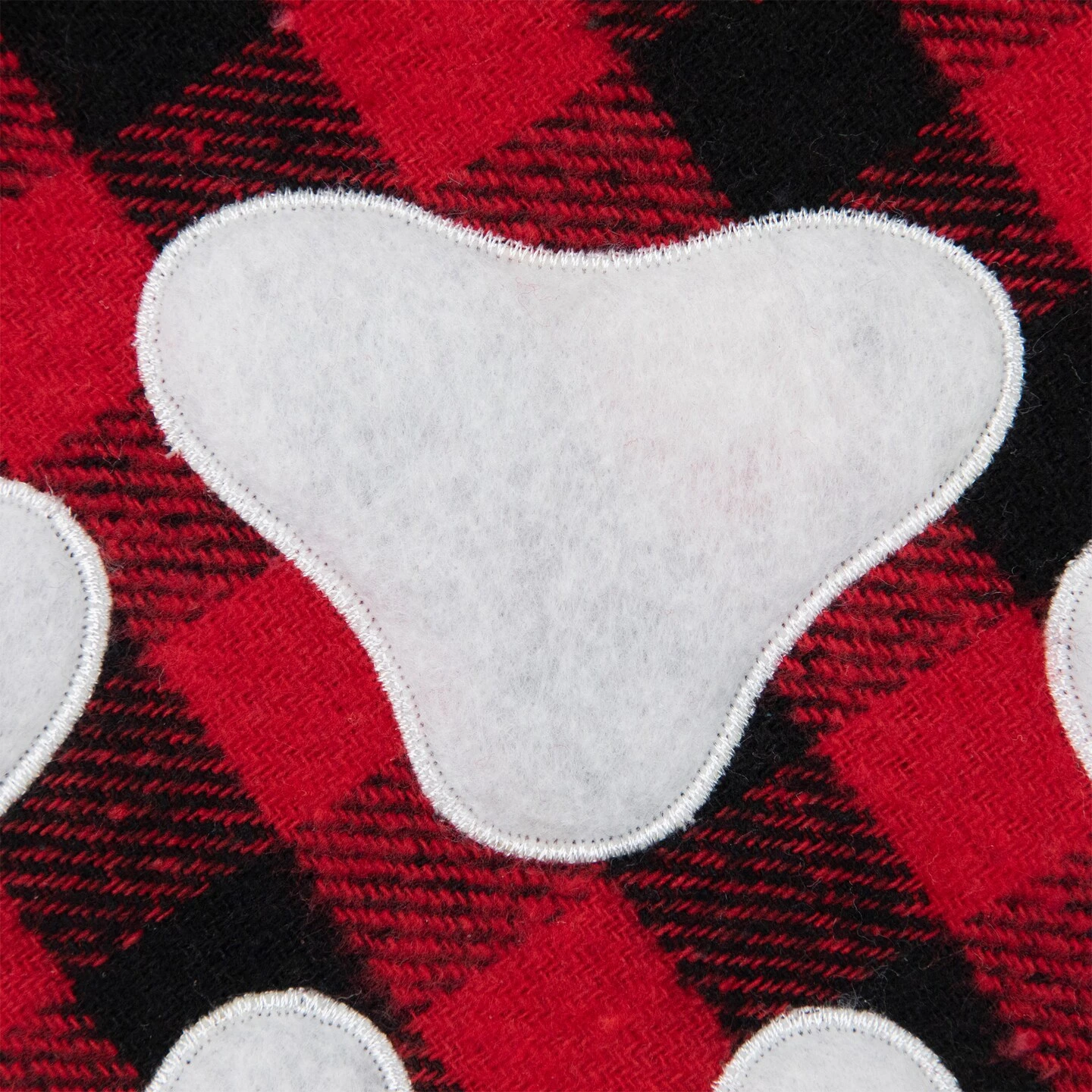 Northlight 15.5" Red And Black Buffalo Plaid Pet Embroidered Christmas Stocking 9 Northlight 15.5" Red And Black Buffalo Plaid Pet Embroidered Christmas Stocking - Image 7