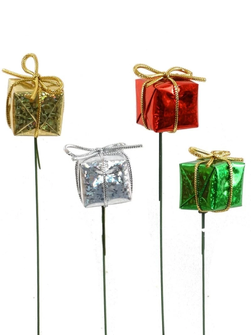 1" GIFT BOX PICK ASSORTED - 4 COLORS-24 Pieces 3 1" GIFT BOX PICK ASSORTED - 4 COLORS-24 Pieces