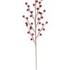 19" METALLIC BERRY SPRAY 35 BERRIES Red - 48 Pieces