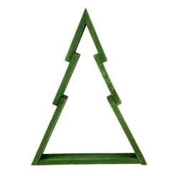 Northlight Geometric Wooden Christmas Tree Display - 12" - Green -Northlight Shop 500808461181600 1