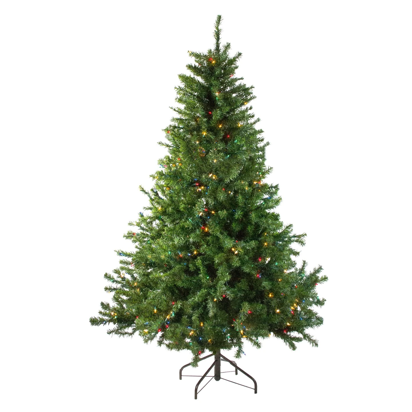 Northlight Pre-Lit Medium Canadian Pine Artificial Christmas Tree - 5' - Multicolor Lights Green 10 Northlight Pre-Lit Medium Canadian Pine Artificial Christmas Tree - 5' - Multicolor Lights Green - Image 8