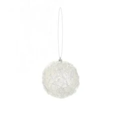 Select Artificials Glittered Clear And Silver Shatterproof Christmas Ball Ornament 4" (100mm) 11 Select Artificials Glittered Clear And Silver Shatterproof Christmas Ball Ornament 4" (100mm) -Northlight Shop 500809053627040 2