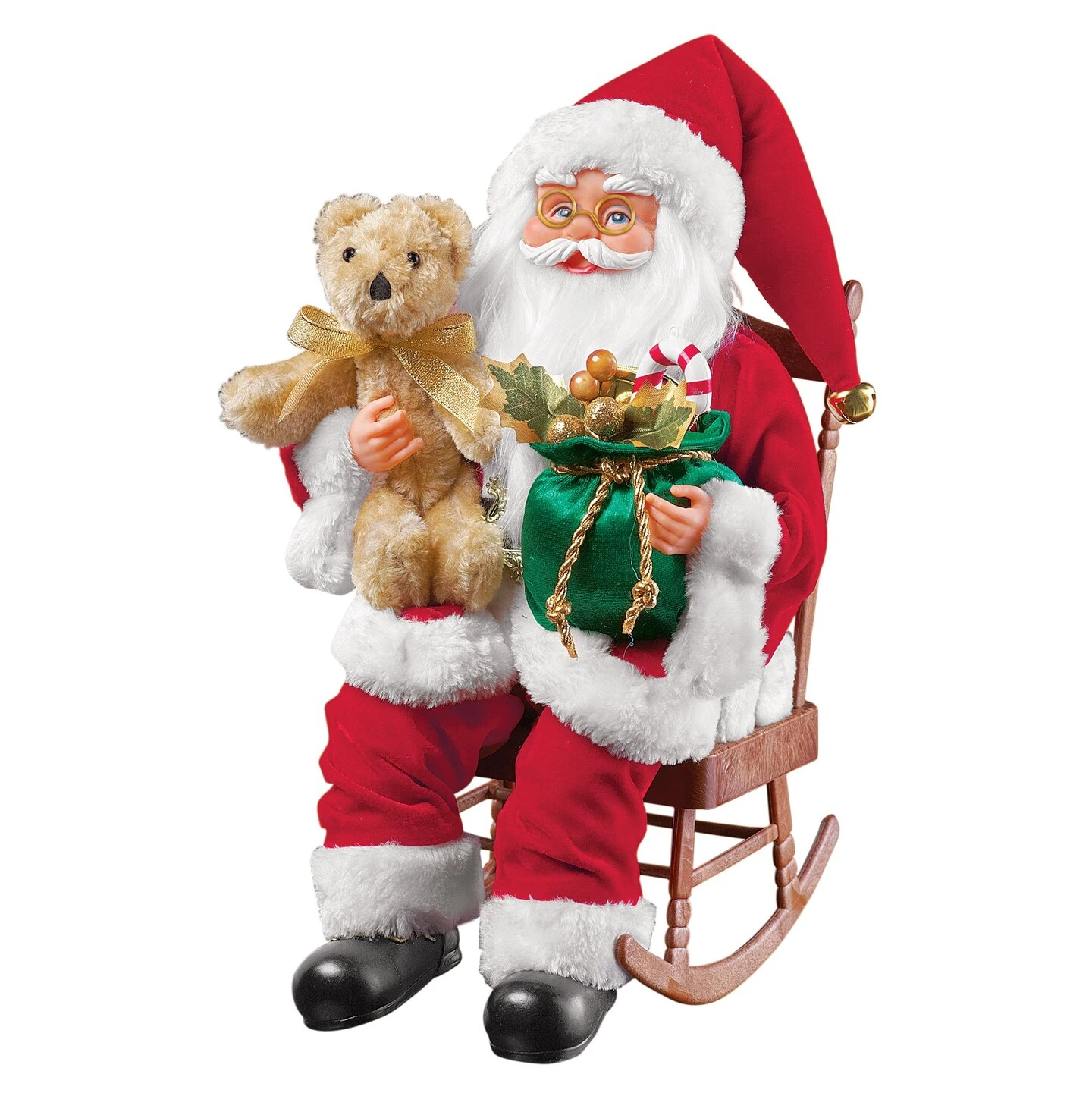Collections Etc Musical Santa Claus Figure In Rocking Chair 4 Collections Etc Musical Santa Claus Figure In Rocking Chair - Image 2