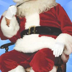 Men's Crimson Santa Suit With Jacket, Pants, Belt, Hat And Boot Tops Included 34 Men's Crimson Santa Suit With Jacket, Pants, Belt, Hat And Boot Tops Included -Northlight Shop 516973352598448 2