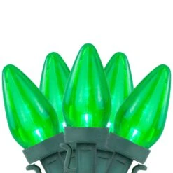 Northlight LED C7 Christmas Lights - Green - 16' Green Wire - 25ct 17 Northlight LED C7 Christmas Lights - Green - 16' Green Wire - 25ct -Northlight Shop 519557094124560 2