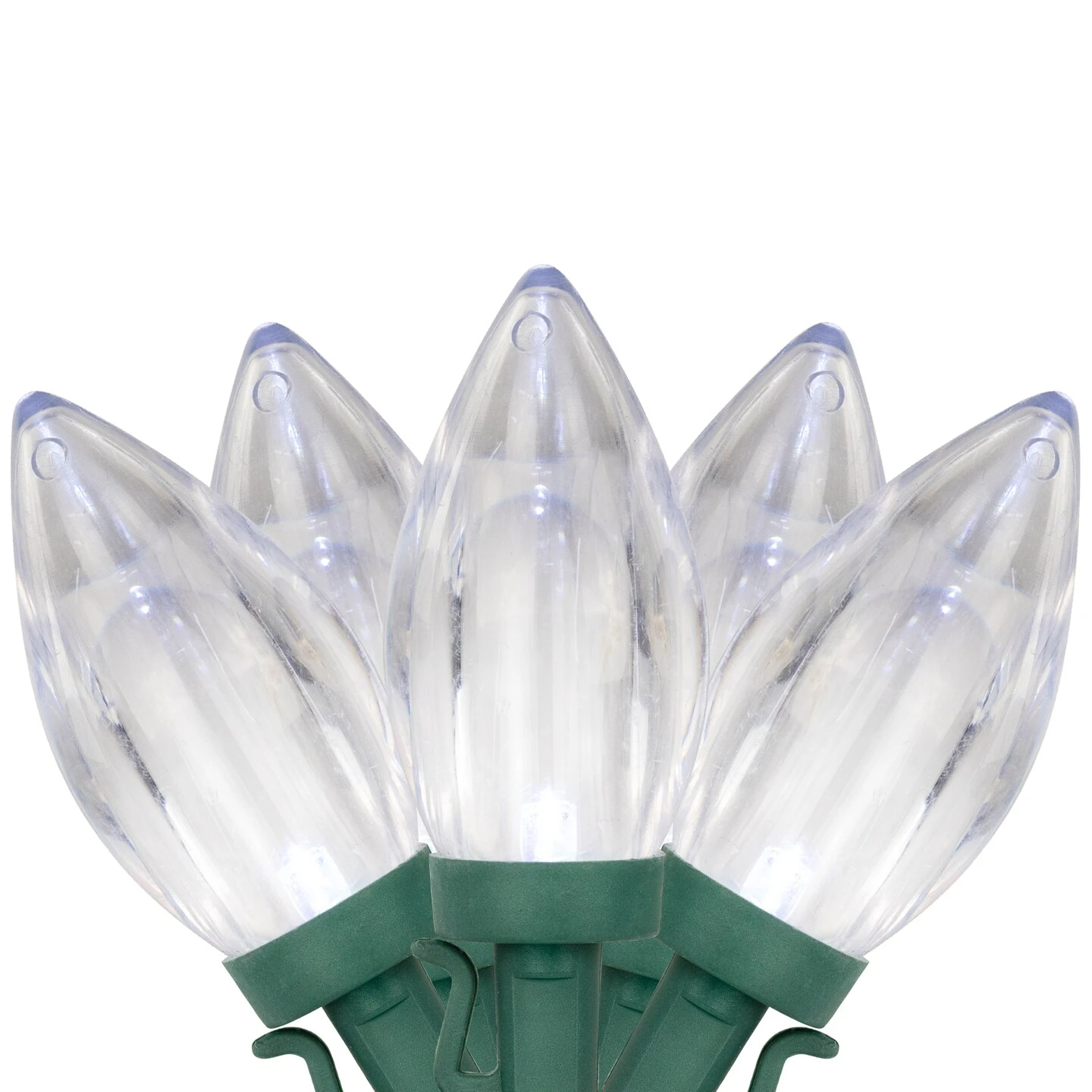 Northlight LED C9 Christmas Lights - Pure White - 16' Green Wire - 25ct Clear 3 Northlight LED C9 Christmas Lights - Pure White - 16' Green Wire - 25ct Clear