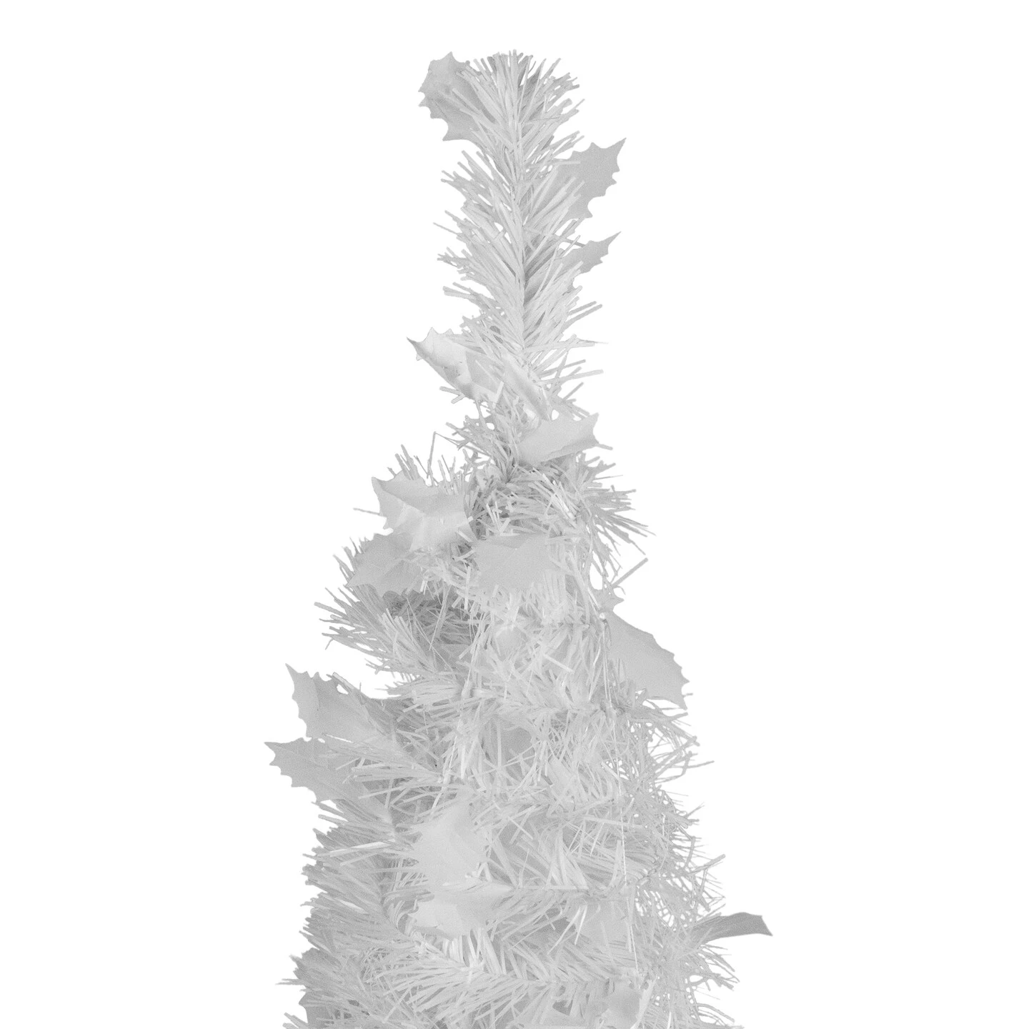Northlight 6' White Tinsel Pop-Up Artificial Christmas Tree, Unlit 7 Northlight 6' White Tinsel Pop-Up Artificial Christmas Tree, Unlit - Image 5